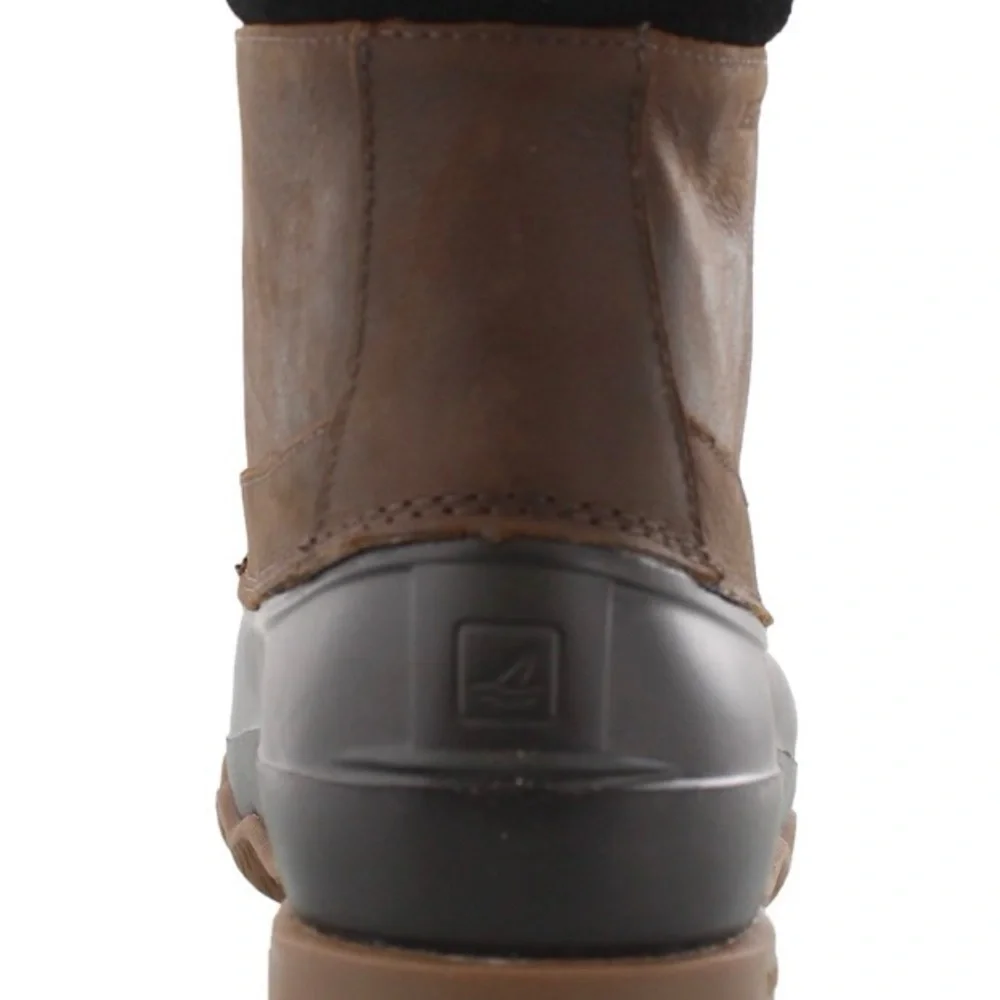 Sperry Men's Brown and Black Rain Boots